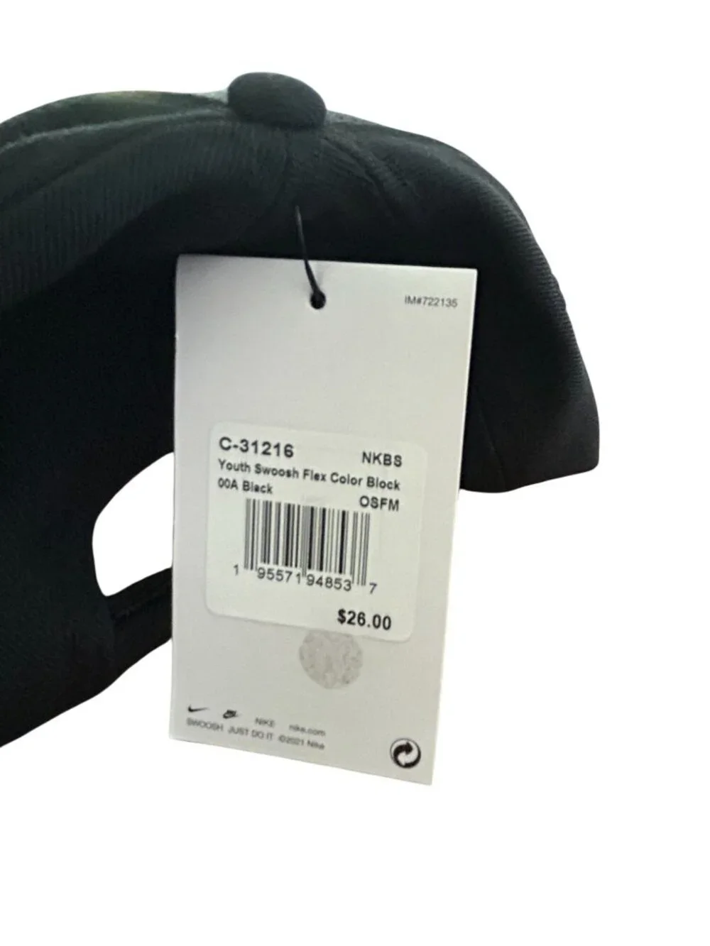NWT Nike Baseball Classic99 Hat Cap Youth Swoosh Dri-Fit Flex Adjustable Black R